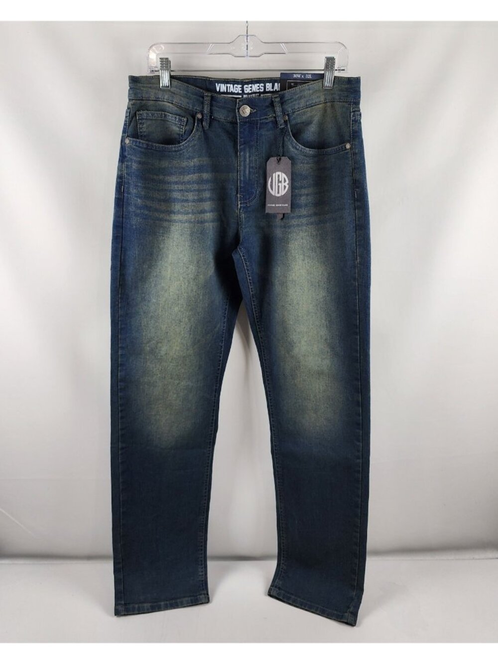 Vintage Genes Black Jeans Mens 30x32 Blue Relaxed Fit Denim NWT